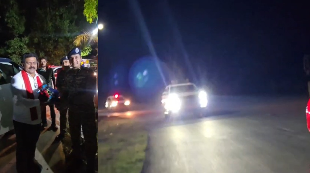 बस्तर में बदलाव : रात में सड़क मार्ग से सातधार CRPF कैंप पहुंचे गृहमंत्री विजय शर्मा, इस रोड पर कभी जोखिम भरा होता था सफर