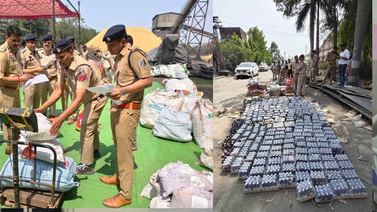 757 किलो गांजा और हजारों नशीली दवा को पुलिस ने किया नष्ट, देखें VIDEO…