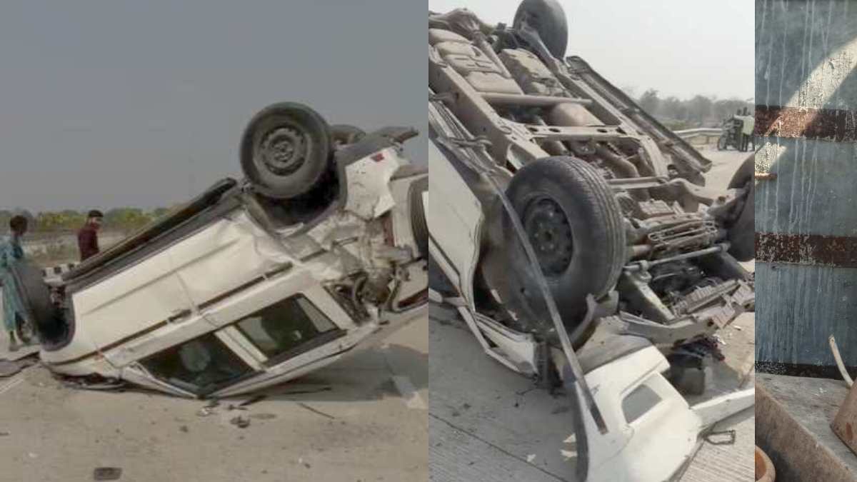 CG News : डिवाइडर से टकराकर पलटी तेज रफ्तार कार, व्यापारी घायल, निजी अस्पताल में इलाज जारी