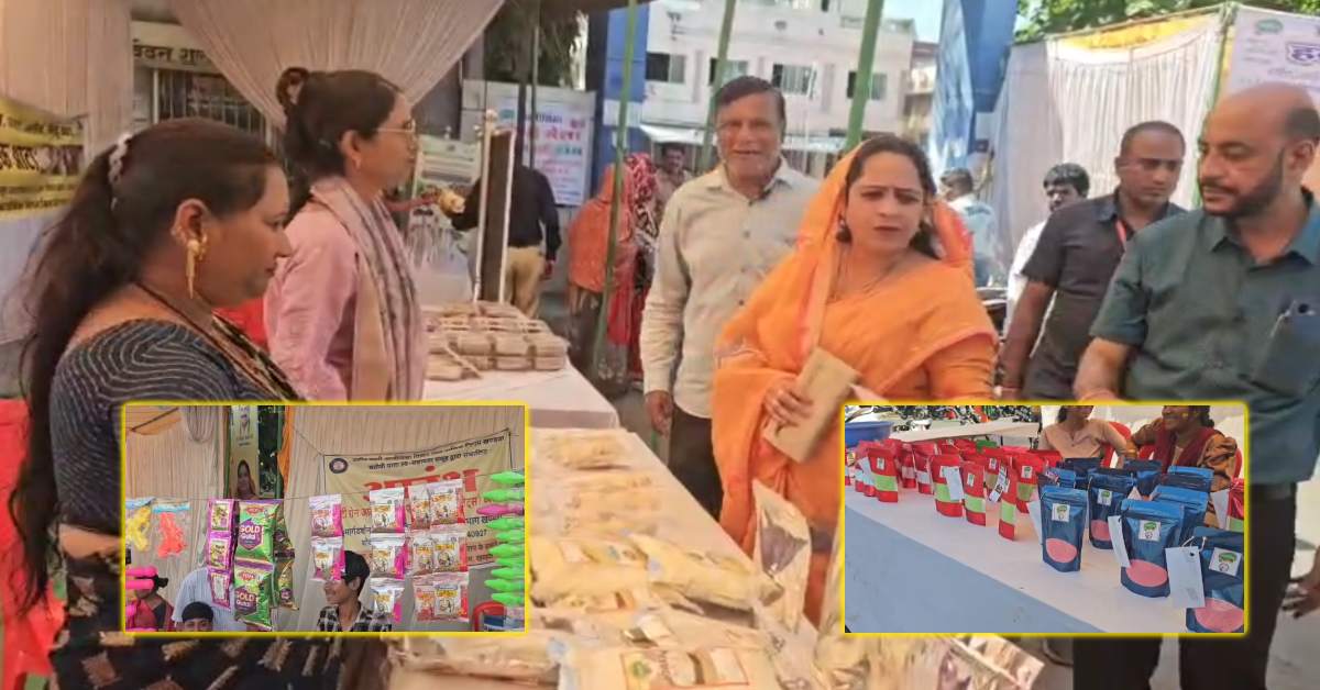 खंडवा में 200 से ज्यादा स्थानों पर जलेगी होली: निगम चौराहे पर लगा ‘हर्बल होली मेला’, विधायक-महापौर समेत लोगों ने खरीदा प्राकृतिक रंग और गुलाल