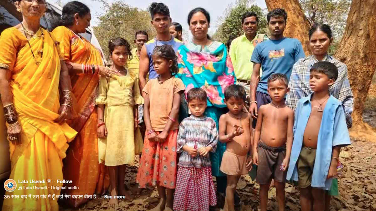 भाजपा की राष्ट्रीय उपाध्यक्ष और कोंडागांव विधायक लता उसेंडी 35 साल बाद पहुंची अपने गांव, जहां बीता था बचपन, कहा- नक्सल का अंधेरा छंट रहा, विकास का होने वाला है सूर्योदय…