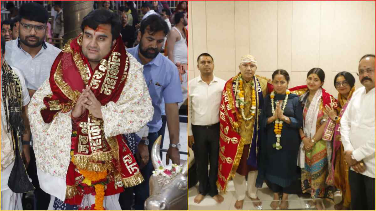 बाबा महाकाल के दरबार में कथावाचक इंद्रेश उपाध्याय, कहा- वृंदावन में गोपेश्वर रूप में हैं विराजित, सिंगर सुरेश वाडकर ने भी किए दर्शन