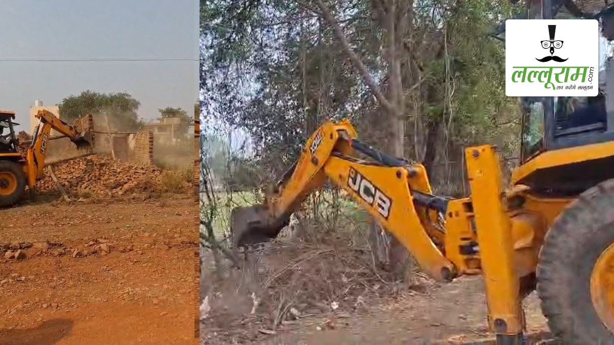 राजधानी में फिर गरजा प्रशासन का बुलडोज़र: शासकीय भूमि पर बने निर्माण को किया ध्वस्त, कई एकड़ जमीन को किया कब्जामुक्त