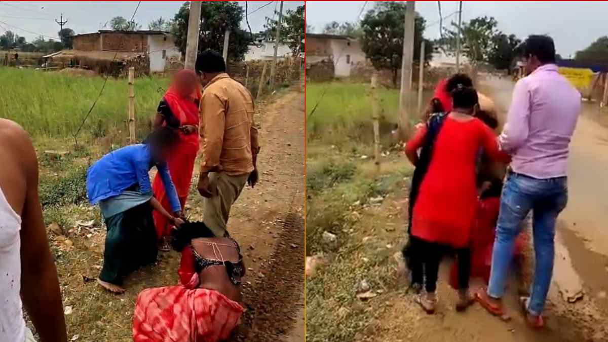 पति से अवैध संबंध के शक में महिला की पिटाई, बेटी-पत्नी और सास ने बाल पकड़कर पीटा, पुलिस में की शिकायत