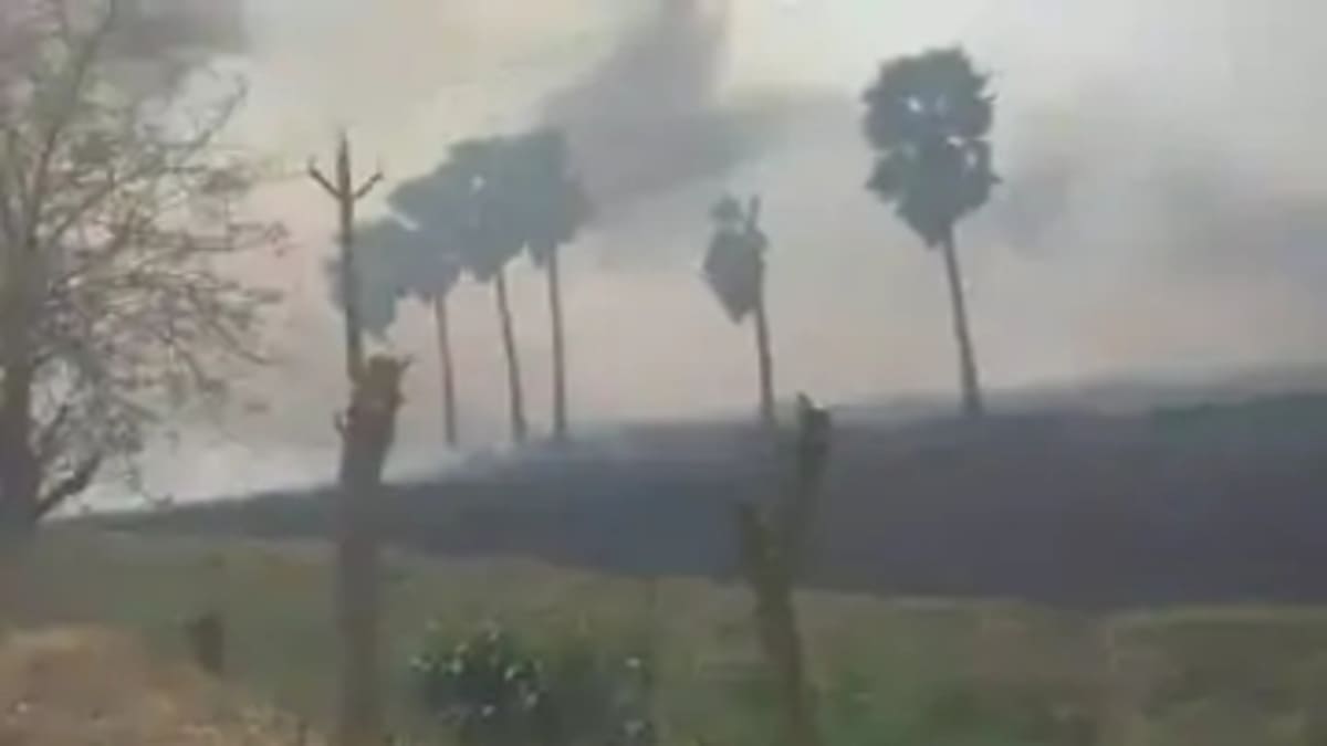 गया में भीषण अग्निकांड, केंद्रीय मंत्री जीतनराम मांझी के आवास के पास 300 बीघा गेहूं की फसल स्वाहा