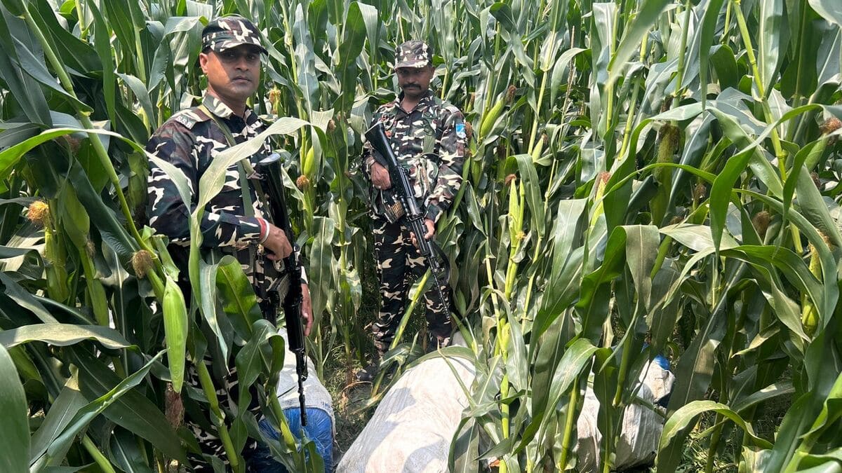 खेतों में छिपाकर रखा 2 क्विंटल से अधिक गांजा बरामद, नशीली दवाओं के साथ तस्कर गिरफ्तार