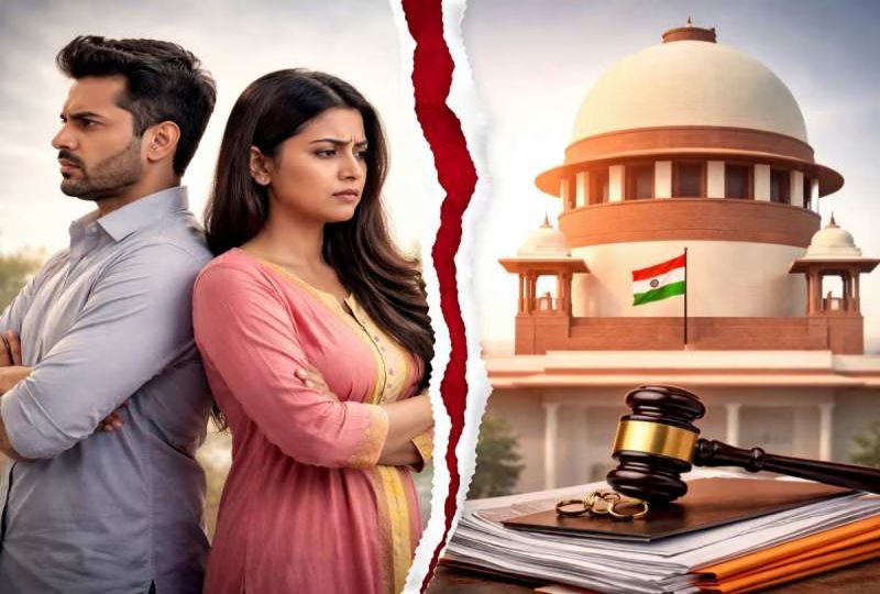 “वैवाहिक महाभारत” का अंत : SC ने रद्द की 10 साल पुरानी शादी, 80 केस एकसाथ खत्म; झगड़ालू वकील पति को 5 करोड़ गुजाराभत्ता देने का आदेश