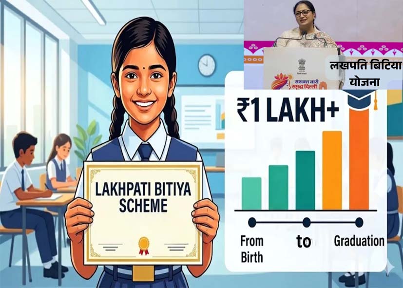 दिल्ली में ‘लखपति बिटिया योजना’ शुरू, जन्म से पढ़ाई तक मिलेंगे 1.20 लाख; जानें फॉर्म और आवेदन प्रक्रिया