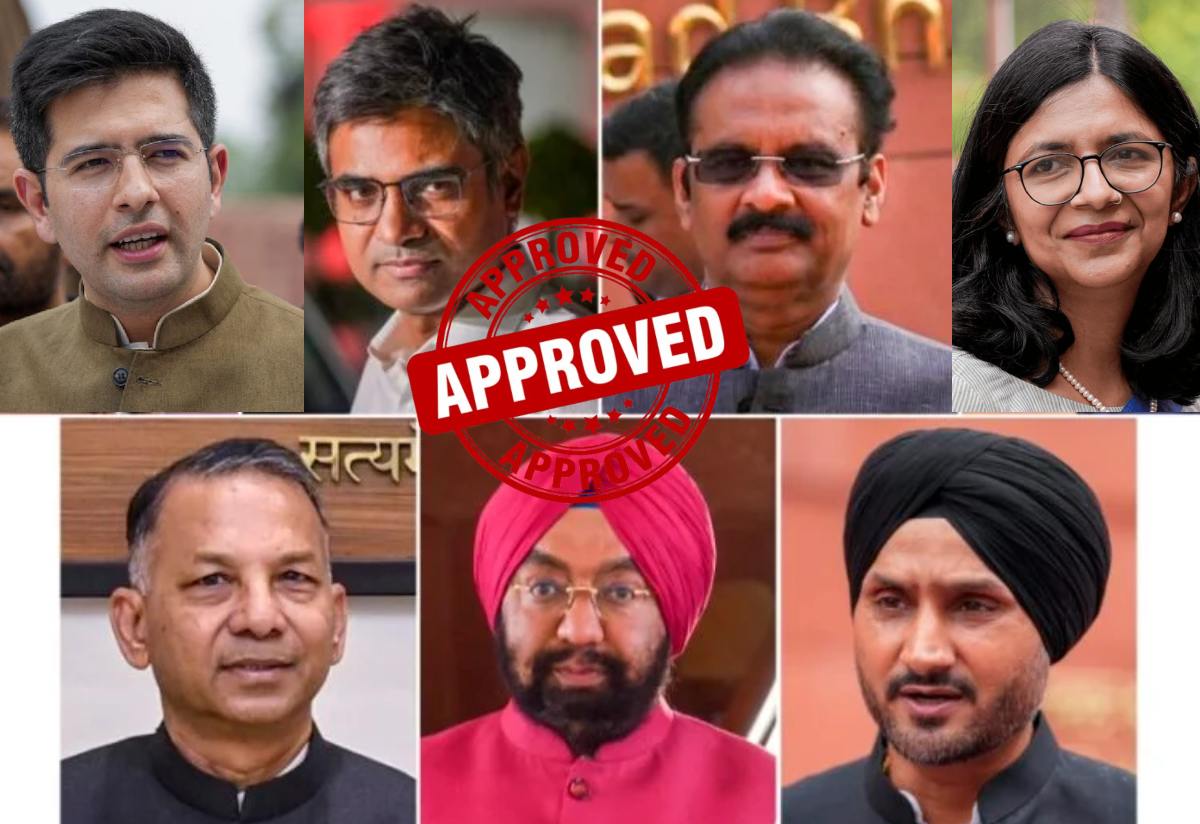 अरविंद केजरीवाल को बड़ा झटका: राज्यसभा सभापति ने AAP के 7 बागी सांसदों को BJP में शामिल होने की मंजूरी दी, सदन में भाजपा सांसदों की संख्या 113 हुई