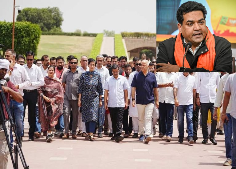 बापू जीवित होते तो लाठी लेकर दौड़ा देते… अरविंद केजरीवाल के राजघाट जाने पर कपिल मिश्रा का पलटवार