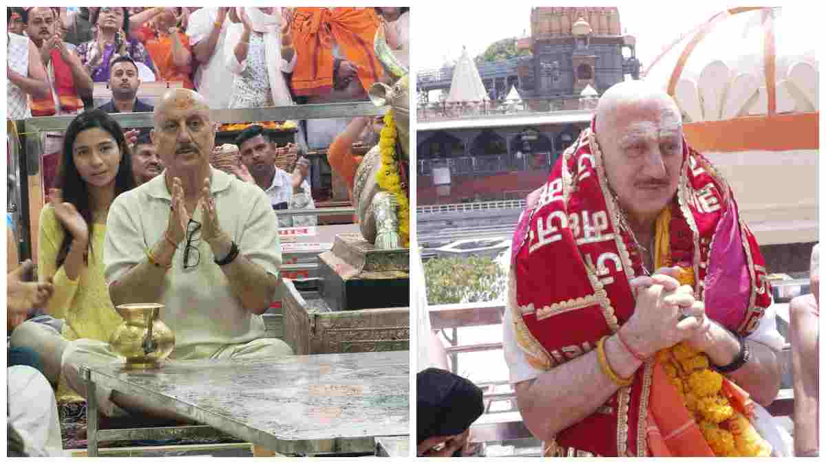 बाबा महाकाल की शरण पहुंचे फिल्म अभिनेता अनुपम खेर और शुभांगी दत्त: नंदी हॉल में दर्शन कर लिया बाबा का आशीर्वाद, भक्ति में दिखे लीन 