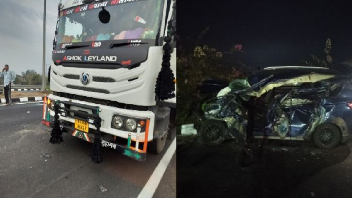 नर्मदापुरम सड़क हादसे में 2 मौतः नागपुर से आ रही तेज रफ्तार कार खड़े ट्रक से टकराई, 1 गंभीर