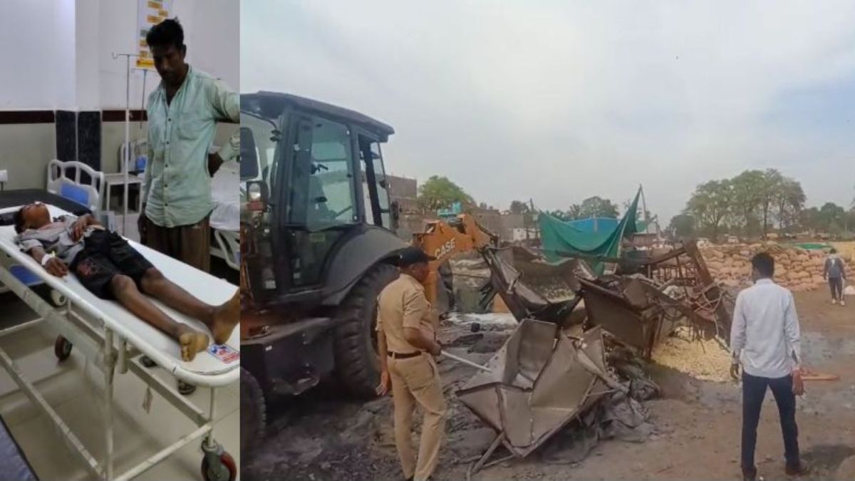 अवैध चिप्स फैक्ट्री में बॉयलर ब्लास्ट से मासूम घायलः प्रशासन ने बुलडोजर चलाकर किया ध्वस्त