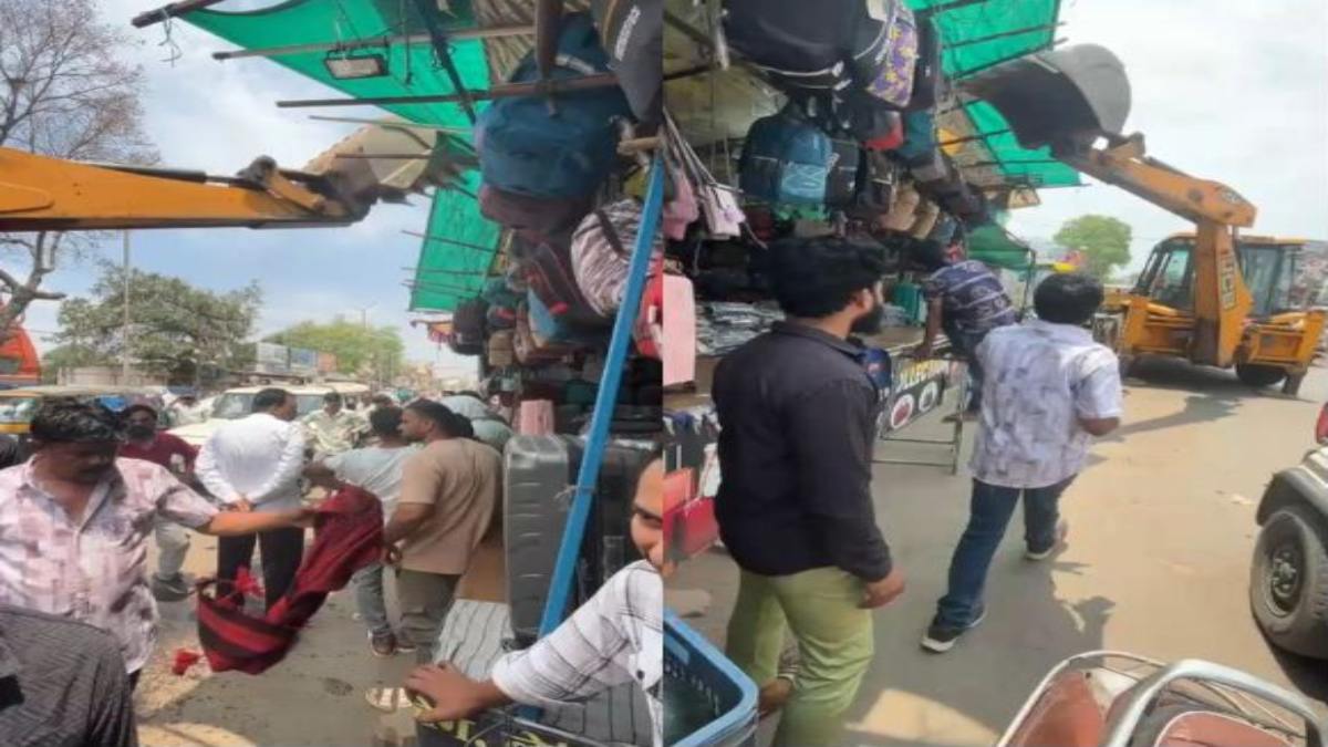 अतिक्रमण हटाओ अभियान के दौरान बवालः दुकानदार ने खुद पर उड़ेला पेट्रोल, मचा हड़कंप, कोई जनहानि नहीं