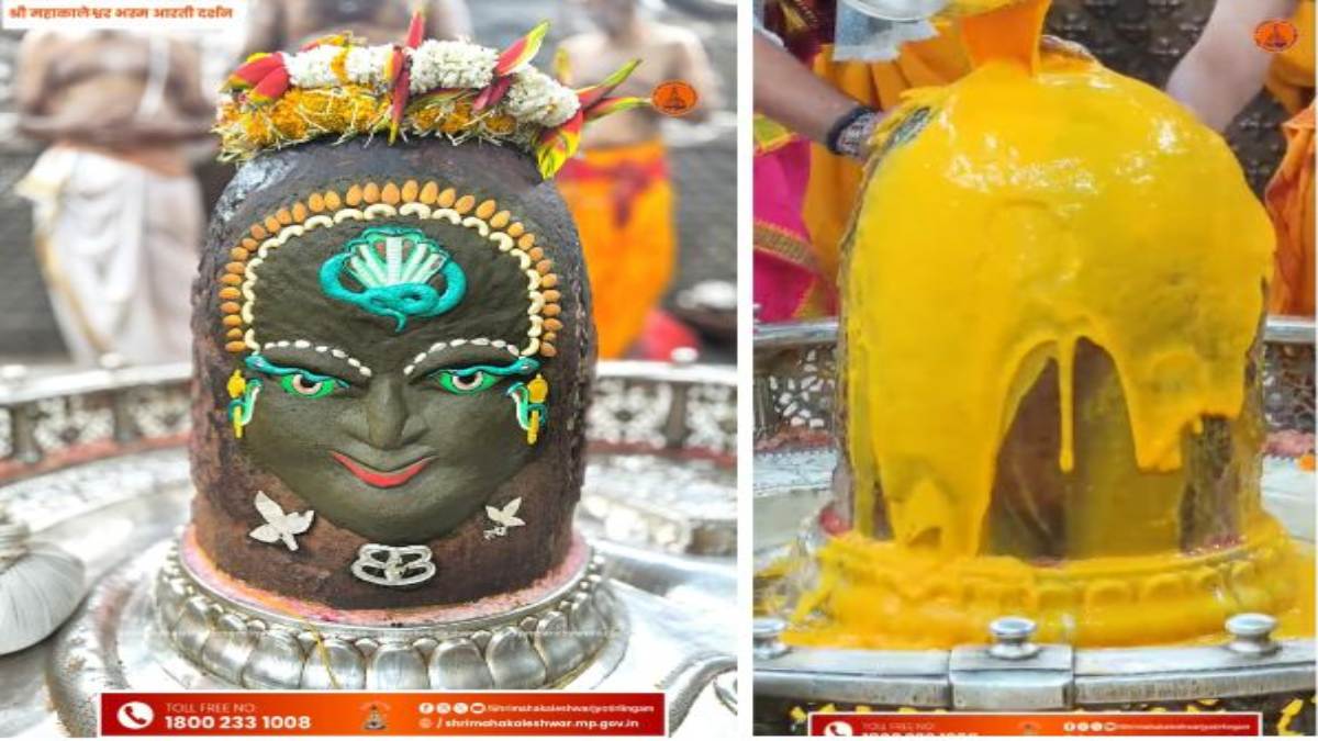 अक्षय तृतीया पर महाकाल दरबार में आम्र अभिषेकः शेषनाग और भस्म से सजा बाबा का अलौकिक स्वरूप