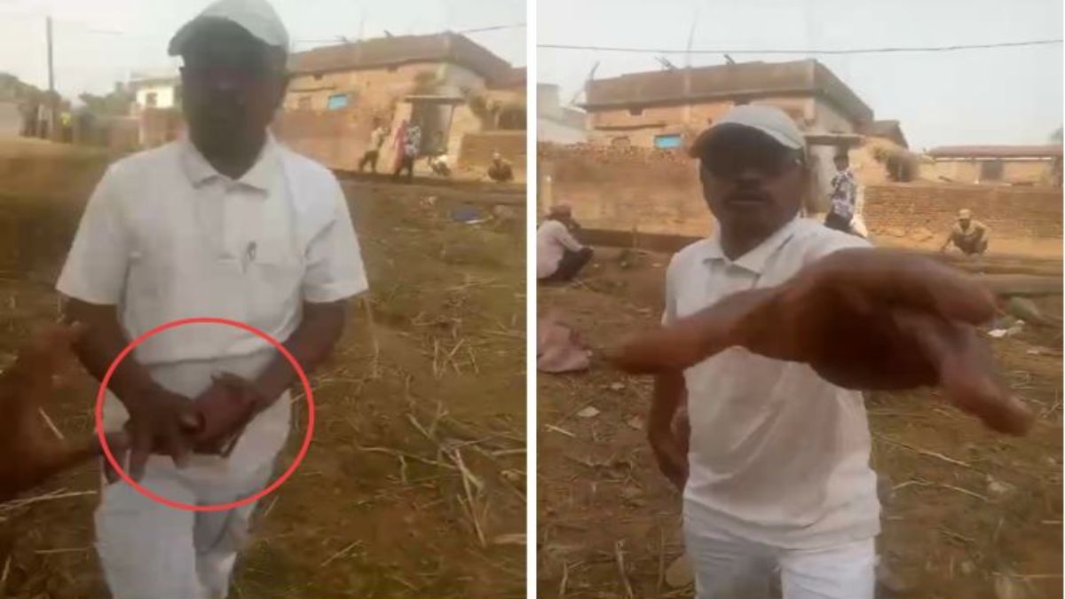 सड़क की गुणवत्ता पर सवाल पूछना पड़ा भारीः सरपंच ने ग्रामीण को पत्थर लेकर दौड़ाया, वीडियो वायरल