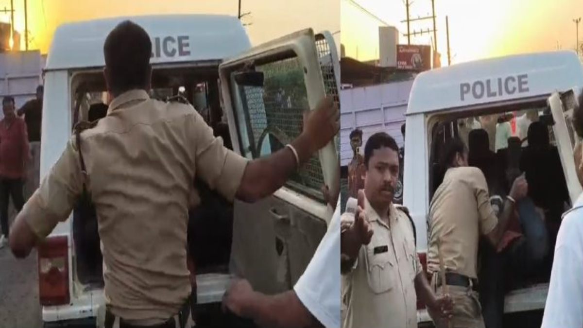 पुलिस का थर्ड डिग्री लाइवः नशे में हंगामा कर रहे युवक को पुलिस ने लात मारकर गाड़ी में फेंका, वीडियो वायरल
