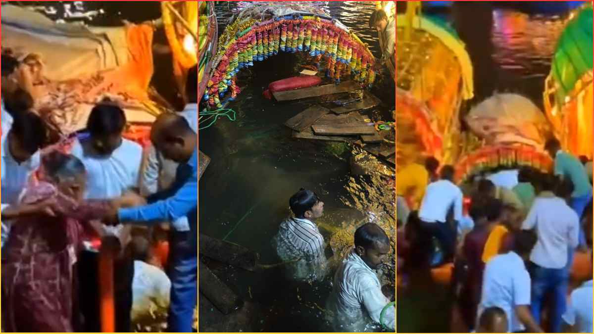 आरती के दौरान बड़ा हादसा: मंदाकिनी नदी में पलटी श्रद्धालुओं से भरी नाव, सिपाही ने छलांग लगाकर बचाई सभी की जान