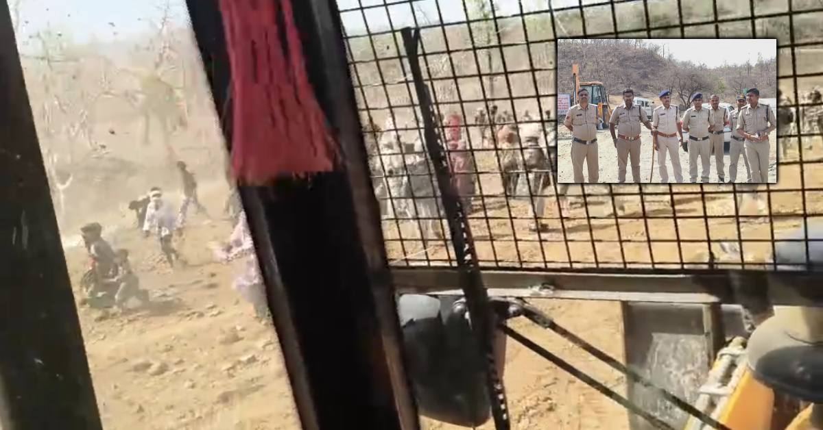 बुरहानपुर में वन-राजस्व विभाग की टीम पर हमला: अतिक्रमण हटाने के दौरान भारी पथराव, 2 JCB चालक घायल