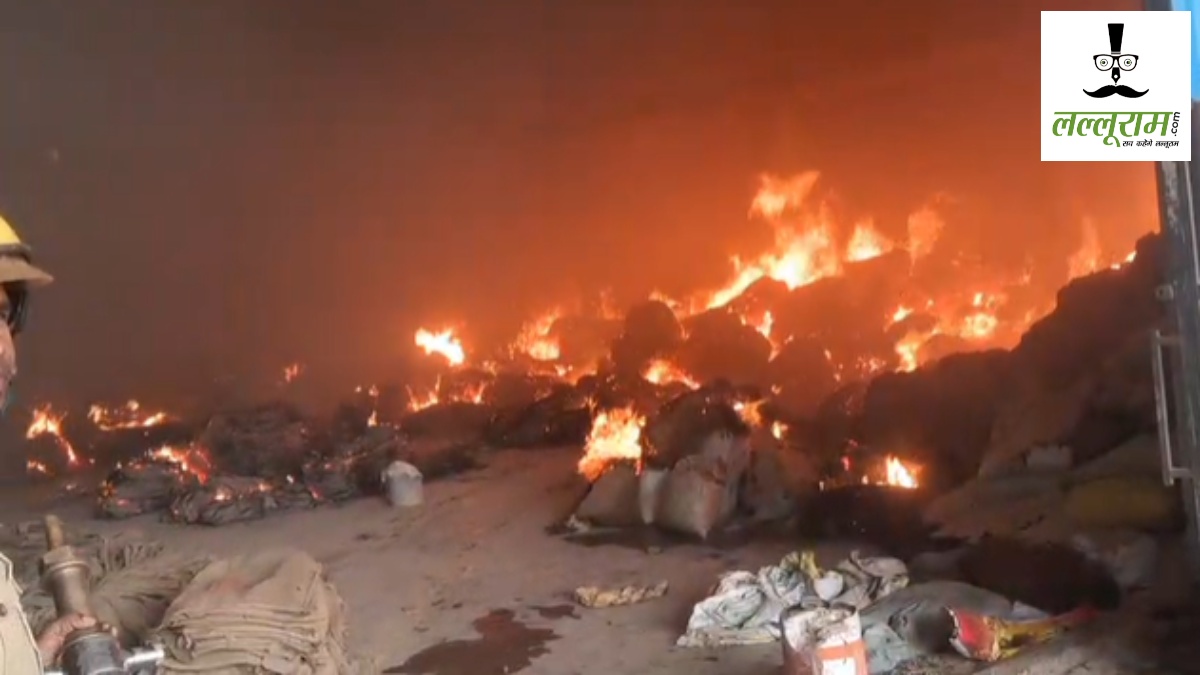 CG Breaking News : राइस मिल के गोदाम में लगी भीषण आग, लाखों का धान और बारदाना खाक