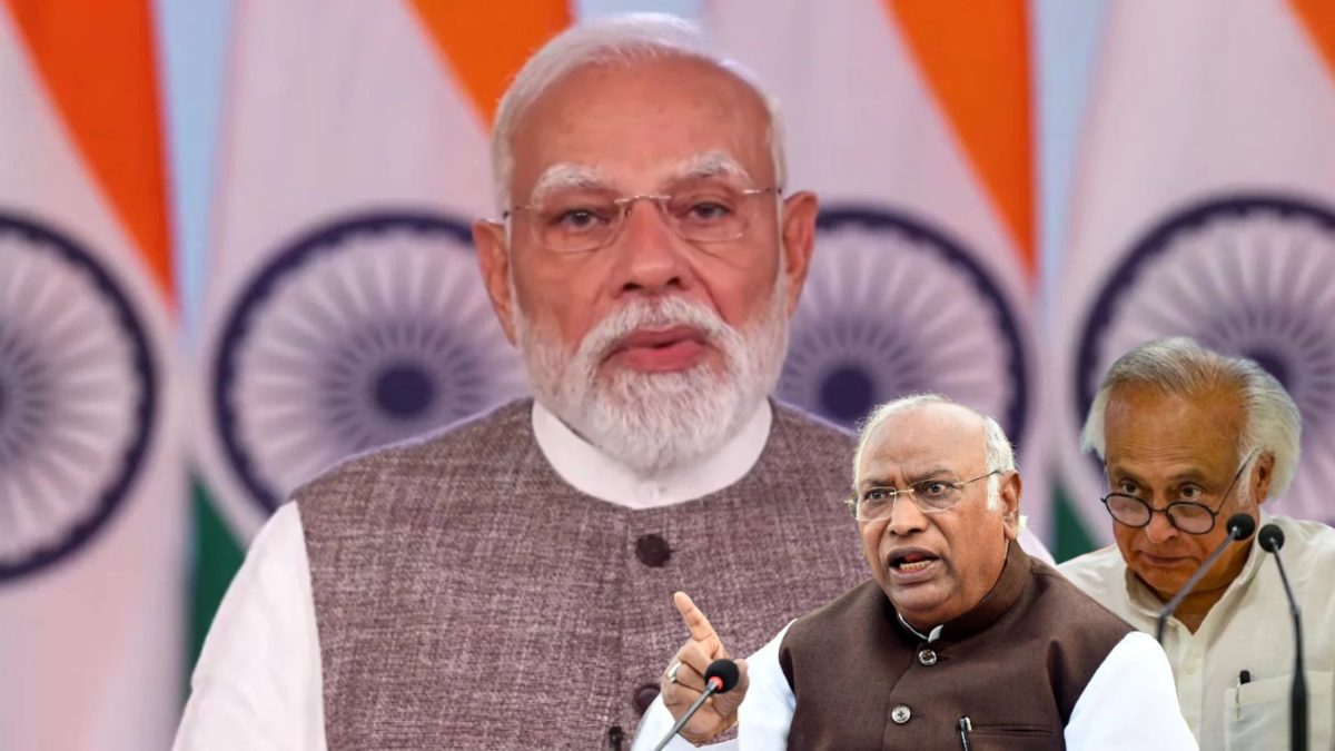 ‘पक्षपातपूर्ण, ड्रामेबाजी…’, पीएम मोदी के देश के नाम संबोधन पर भड़की कांग्रेस, खरगे-जयराम बोले- 59 बार सिर्फ कांग्रेस…