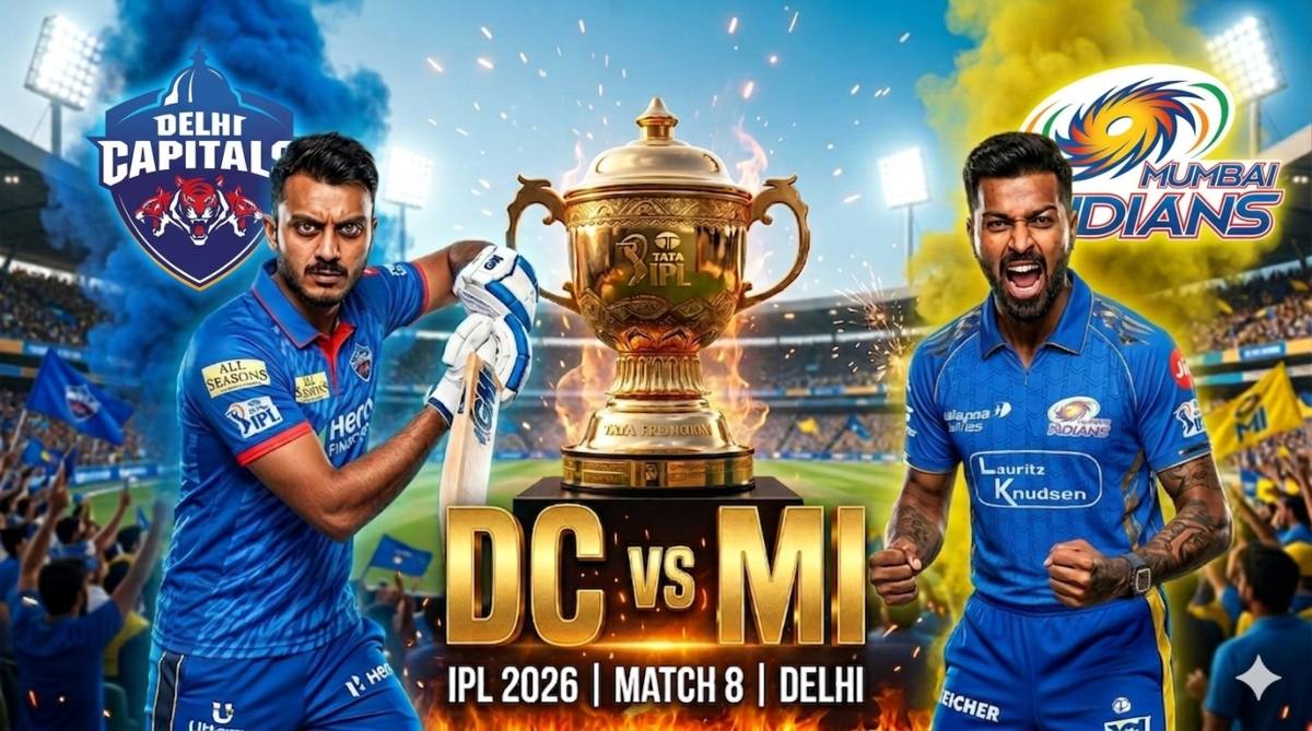 DC vs MI IPL 2026: डबल हेडर के पहले मुकाबले में दिल्ली कैपिटल्स ने मुंबई इंडियंस के खिलाफ जीता टॉस, पहले गेंदबाजी का किया फैसला, देखें पिच रिपोर्ट और दोनों टीमों की प्लेइंग 11 समेत मैच से जुड़ी सभी जरूरी अपडेट्स