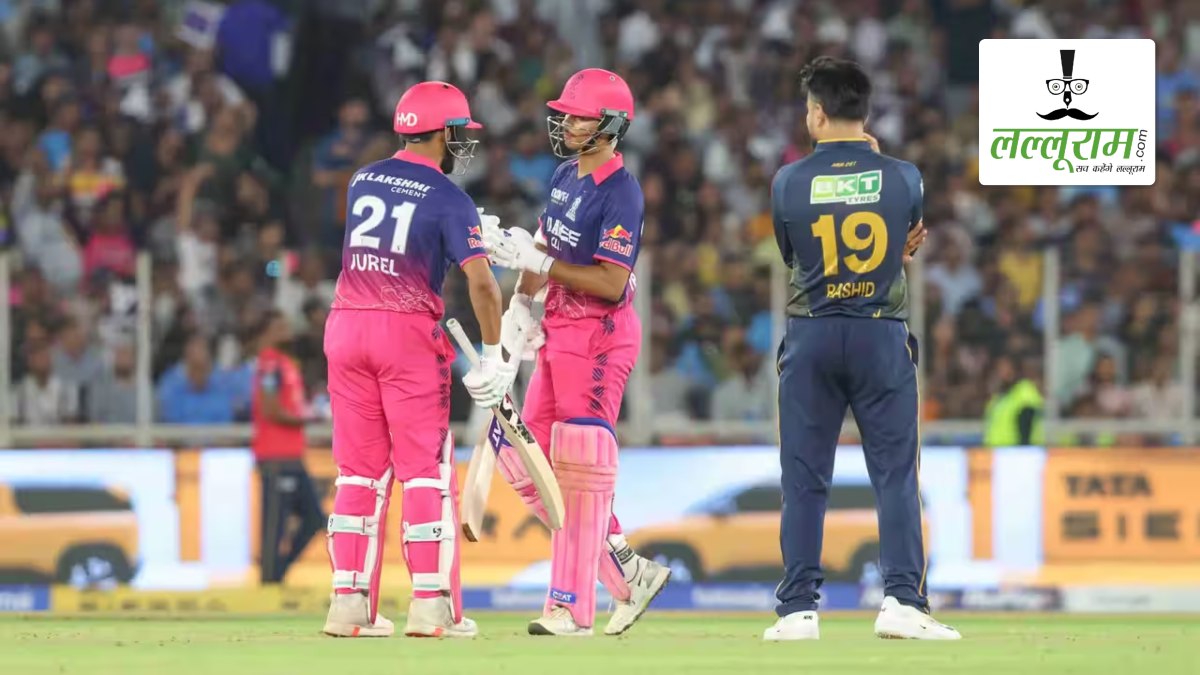 GT vs RR IPL 2026: राजस्थान रॉयल्स ने गुजरात टाइटंस के सामने रखा 211 रन का लक्ष्य, जुरेल-जायसवाल के अर्धशतक, रबाडा ने लिए 2 विकेट