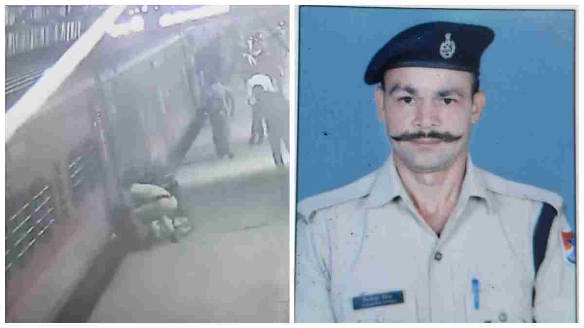 चंद सेकंड में जा सकती थी जान: ट्रेन में चढ़ने समय फिसला महिला यात्री का पैर, RPF जवान ने बहादुरी से ऐसे बचाई जान  