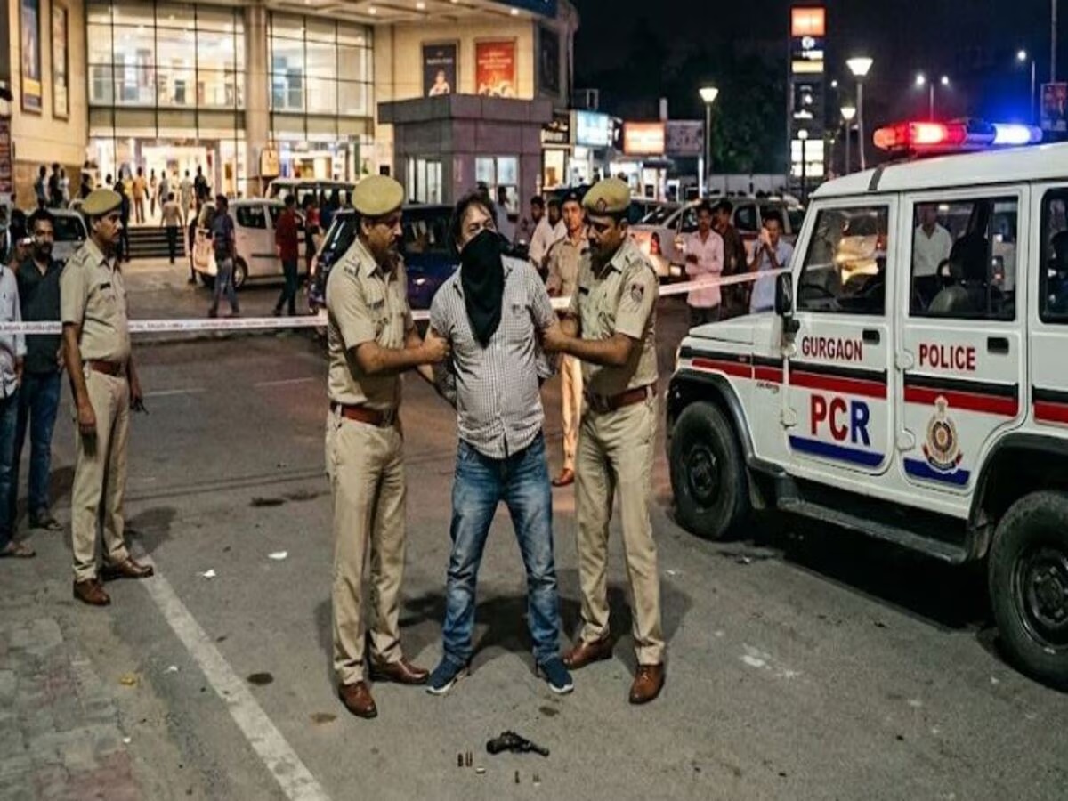 Gurugram: MGF मॉल के बाहर हवाई फायरिंग का आरोपी दिल्ली से गिरफ्तार, 24 घंटे में पुलिस ने किया मामले का खुलासा