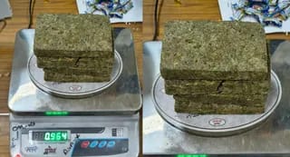 Sri Guru Ram Dass Jee International Airport पर सनसनी: मिठाई के डिब्बों में छुपा 964 ग्राम गांजा बरामद, यात्री गिरफ्तार