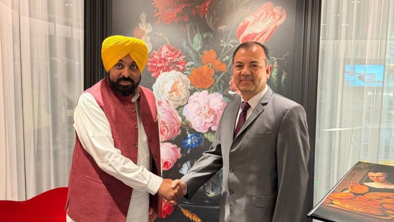 पंजाब में निवेश बढ़ाने नीदरलैंड पहुंचे CM भगवंत मान, वैश्विक कंपनियों से करेंगे अहम बैठकें