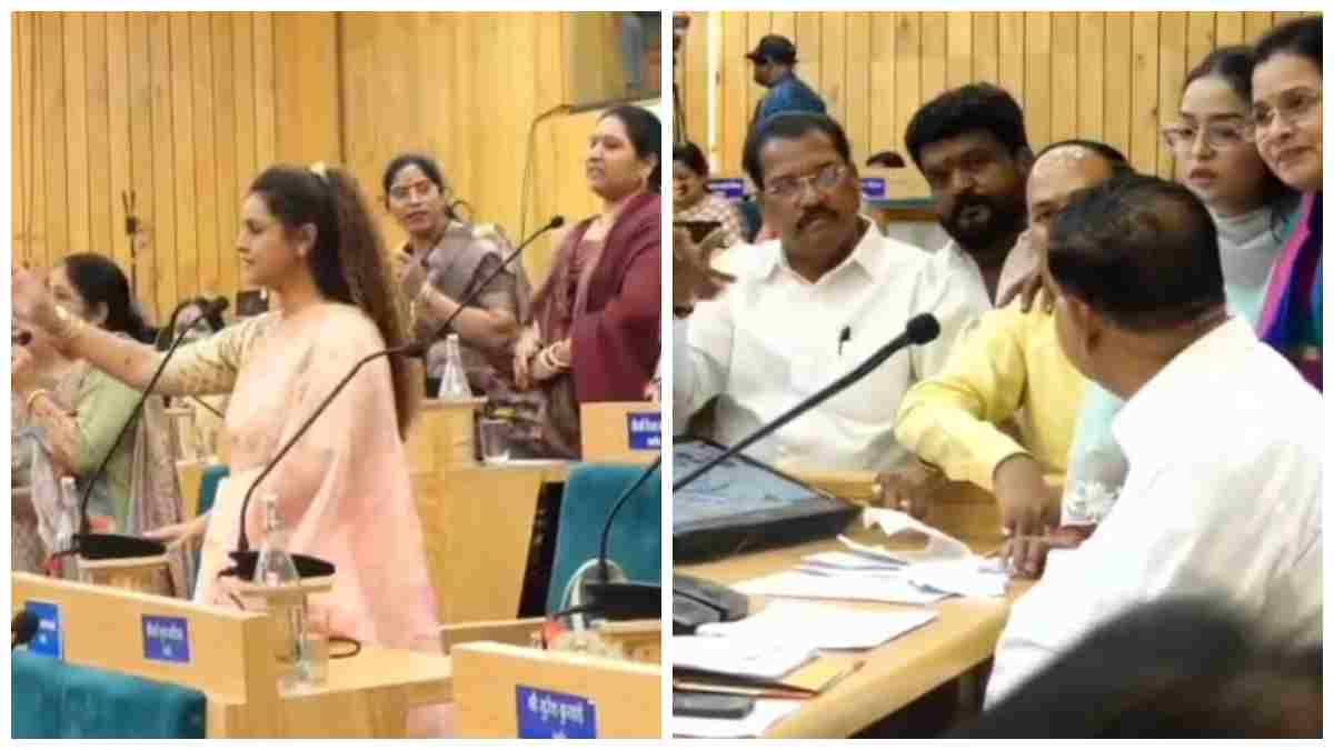 इंदौर नगर निगम बजट सम्मेलन में बवाल! मुस्लिम महिला कांग्रेस पार्षद का वंदे मातरम पर भड़काऊ बयान, बोली- ‘तुम्हारे बाप में दम हो तो कहलवा कर दिखाओ’, सदन में गूंजे ‘वंदे मातरम’ के नारे  