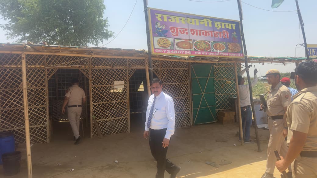 दिल्ली-मुंबई एक्सप्रेस-वे पर प्रशासन का चला बुलडोजर: 15 अवैध ढाबे सील, बिजली कटी और गाड़ियों के हुए चालान