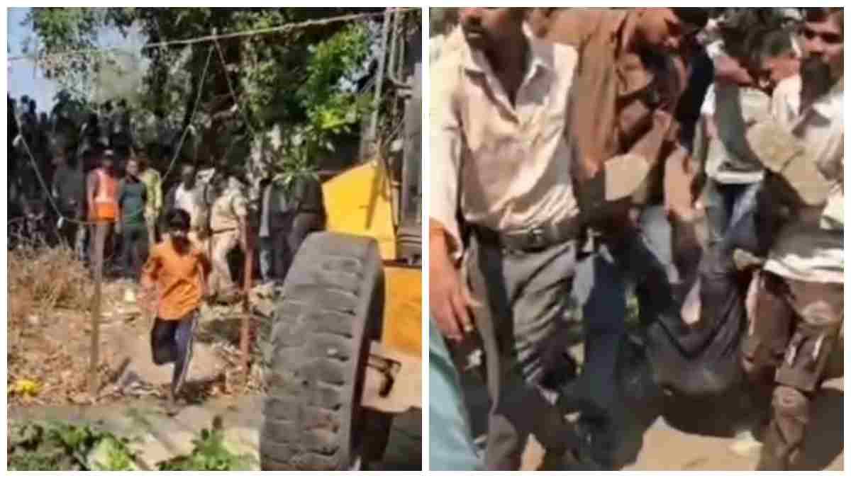 खंडवा में रेलवे की जर्जर बिल्डिंग का मलबा गिरा: एक कर्मचारी की मौत, एक घायल, घायल को जेसीबी मशीन की मदद से मलबा हटाकर निकाला गया 