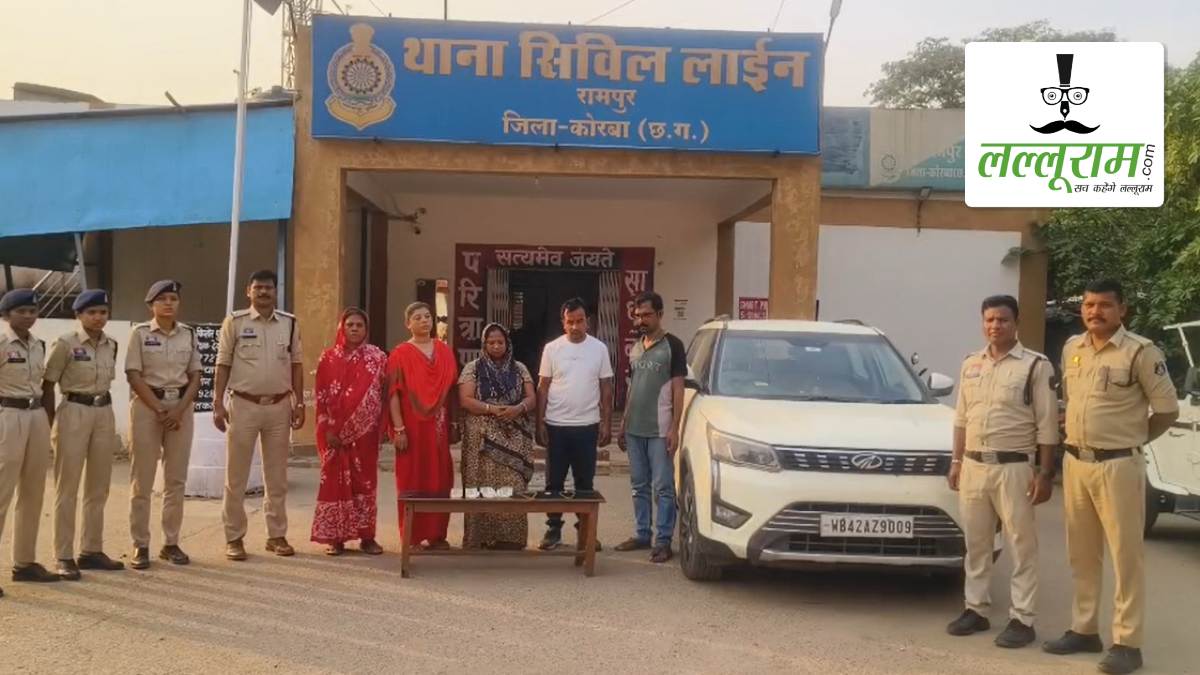 ज्वेलरी शॉप में चोरी करने वाले अंतर्राज्यीय गिरोह का भंडाफोड़, पुलिस ने सास-बेटी और दामाद समेत 5 को ओडिशा से किया गिरफ्तार