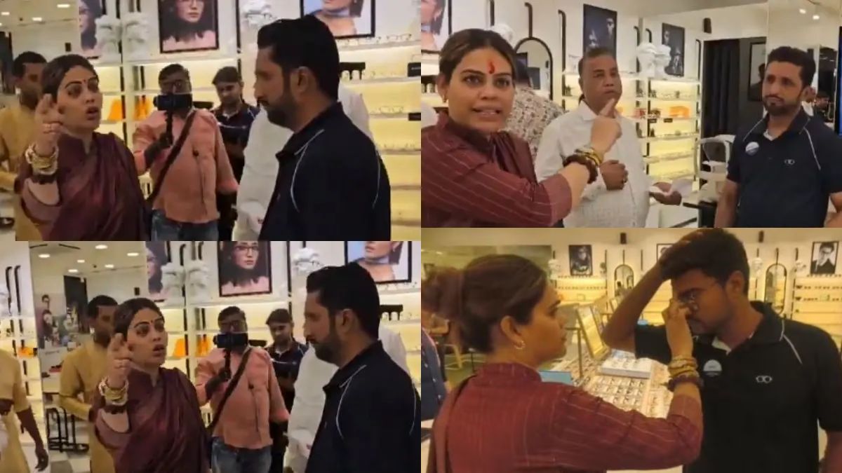 Lenskart: बिंदी-हिजाब विवाद के बीच मुस्लिम बीजेपी नेत्री ने लेंसकार्ट स्टोर पर बोला धावा, स्टाफ को तिलक लगाकर जय श्री राम के नारे लगाए
