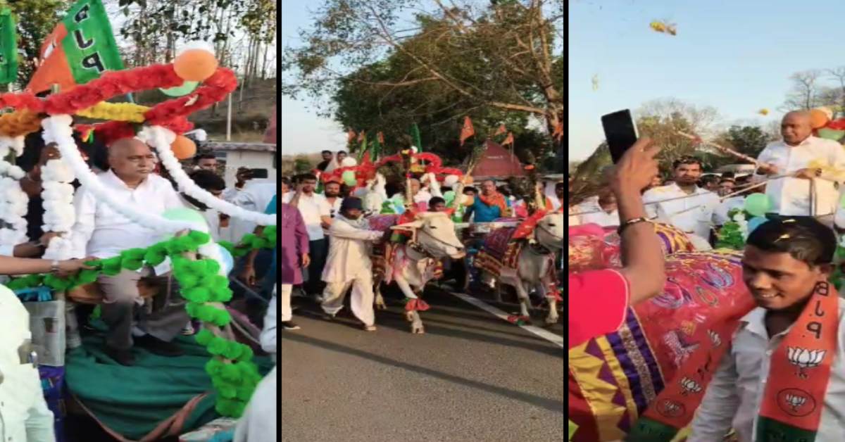 बैलगाड़ी पर सवार BJP प्रदेशाध्यक्ष: सादगी ने जीता गांव का दिल, VIDEO वायरल