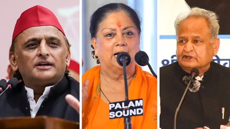 Rajasthan Politics: अखिलेश यादव का जयपुर में बड़ा बयान, बोले- वसुंधरा राजे होतीं तो बेहतर होता; गहलोत ने भी दिया साथ