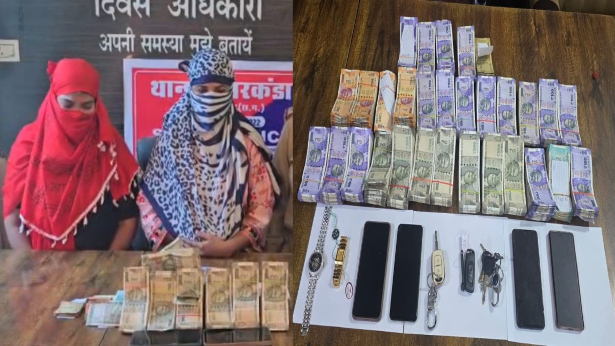 सगी बहनों का ड्रग नेटवर्क बेनकाब : स्कूटी में गांजा बिक्री करते पुलिस ने दबोचा, 5.98 लाख कैश के साथ 15 लाख की संपत्ति जब्त