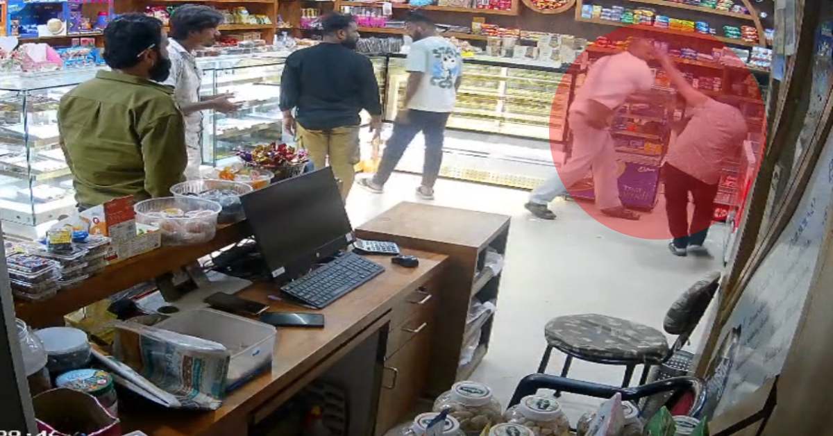 भाजपा नेता और उसके भाई की गुंडागर्दी: बेकरी स्टाफ से मारपीट, CCTV आया सामने