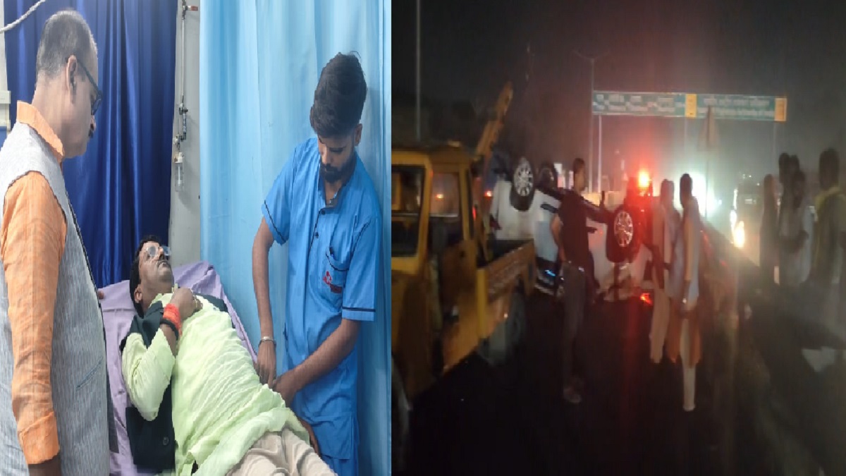 CM चुनने पटना आ रहे BJP विधायक की गाड़ी पलटी, बाल-बाल बची जान, परिवार भी था मौजूद
