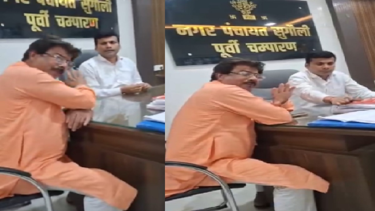 चेयरमैन पत्नी की कुर्सी पर रौब झाड़ रहा था पति, पार्षदों के विरोध करने पर जमकर हुई तू-तू, मैं-मैं