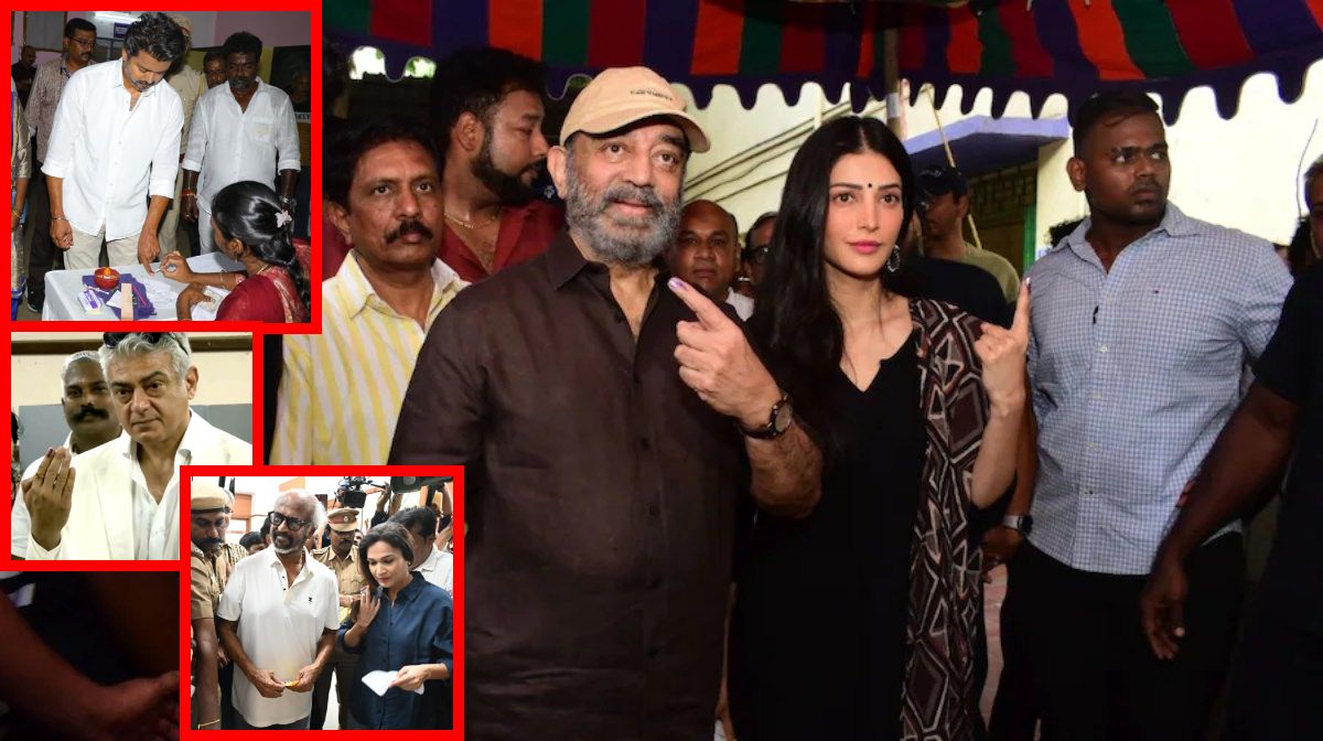 Tamil Nadu & Bengal Election 2026 Voting LIVE: एक्टर विजय और अजित ने वोट डाला; भीड़ के कारण बूथ पर मची अफरा-तफरी, रजनीकांत-कमल हासन ने डाला वोट