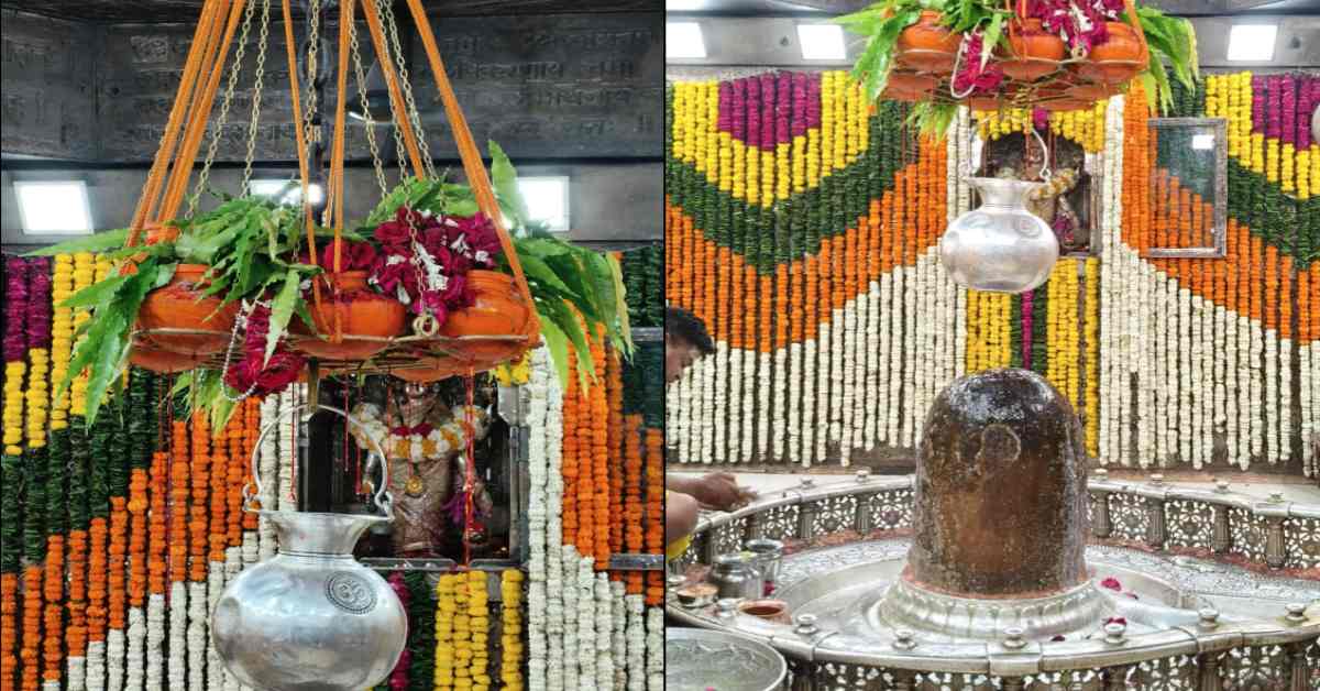 आज से बाबा महाकाल पर सतत जलाभिषेक शुरू: तीन माह तक चढ़ेगी शीतल जलधारा, 11 मिट्टी के कलशों से ‘गलंतिका’ की गई है स्थापित