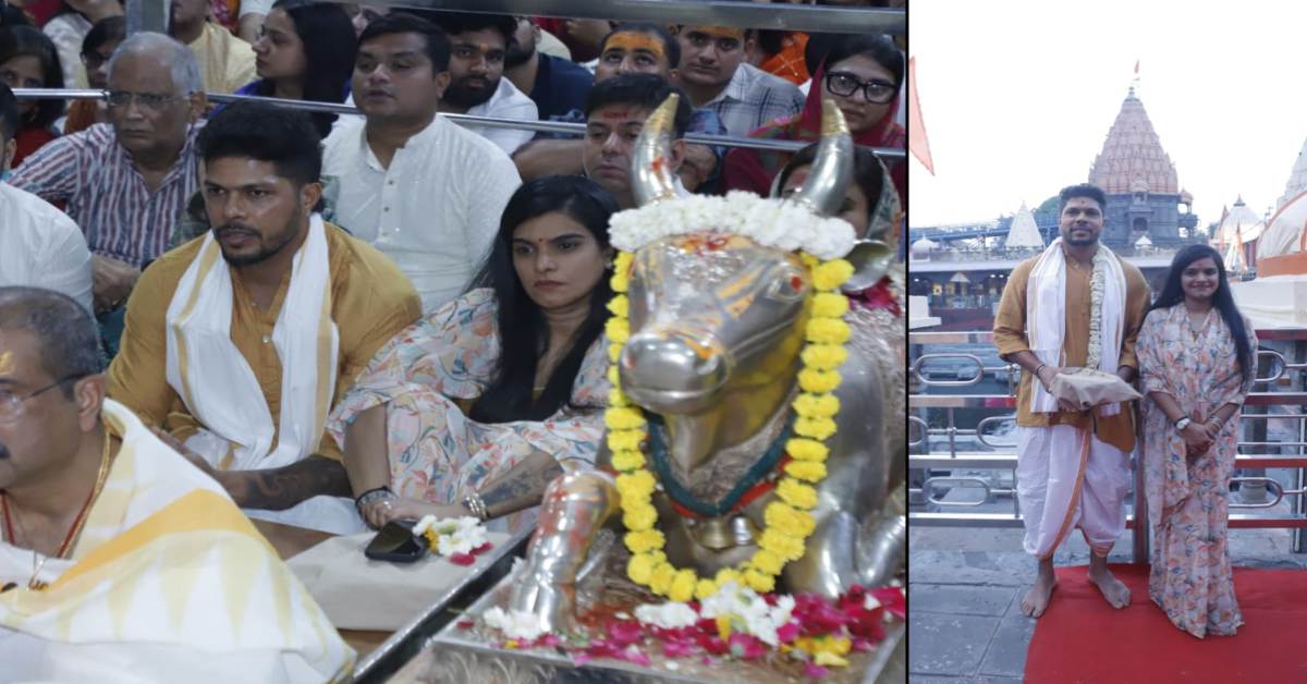भारतीय क्रिकेटर उमेश यादव ने पत्नी संग किए भगवान महाकाल के दर्शन, भस्म आरती में हुए शामिल; विश्व कल्याण की कामना की