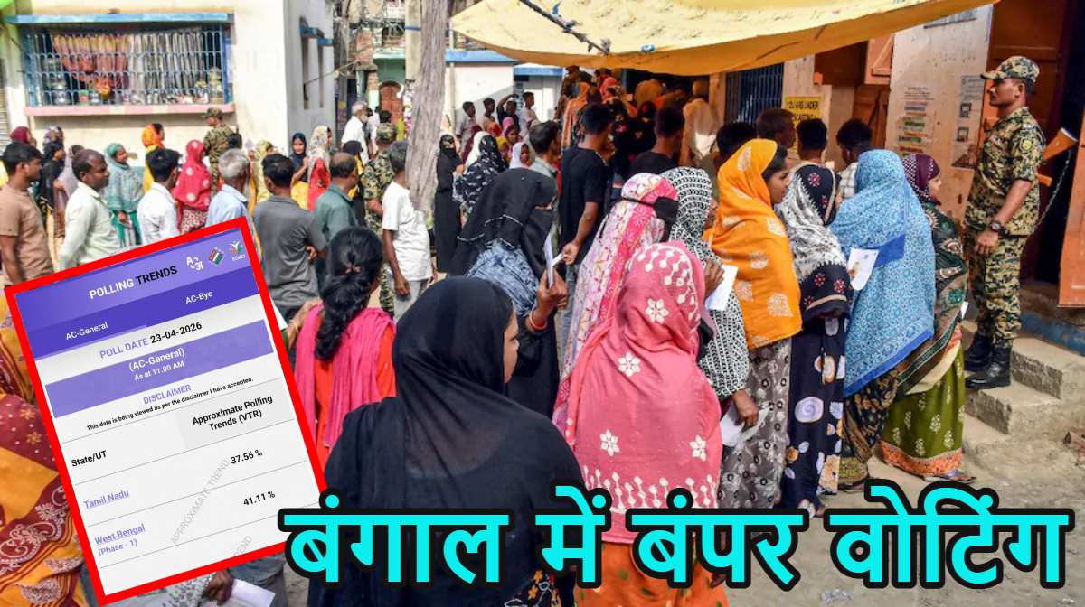 Bengal Election Voting Percentage: बवाल के बीच बंगाल में बंपर वोटिंग, सुबह 11 बजे तक 41.11% मतदान