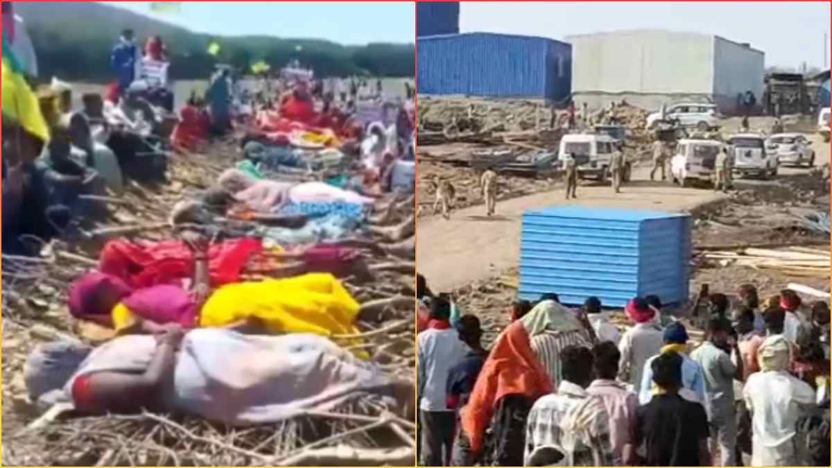 मुआवजे की जंग: केन-बेतवा विस्थापितों का फूटा गुस्सा, ‘चिता आंदोलन’ हटाने पहुंची पुलिस को लोगों ने दौड़ाया