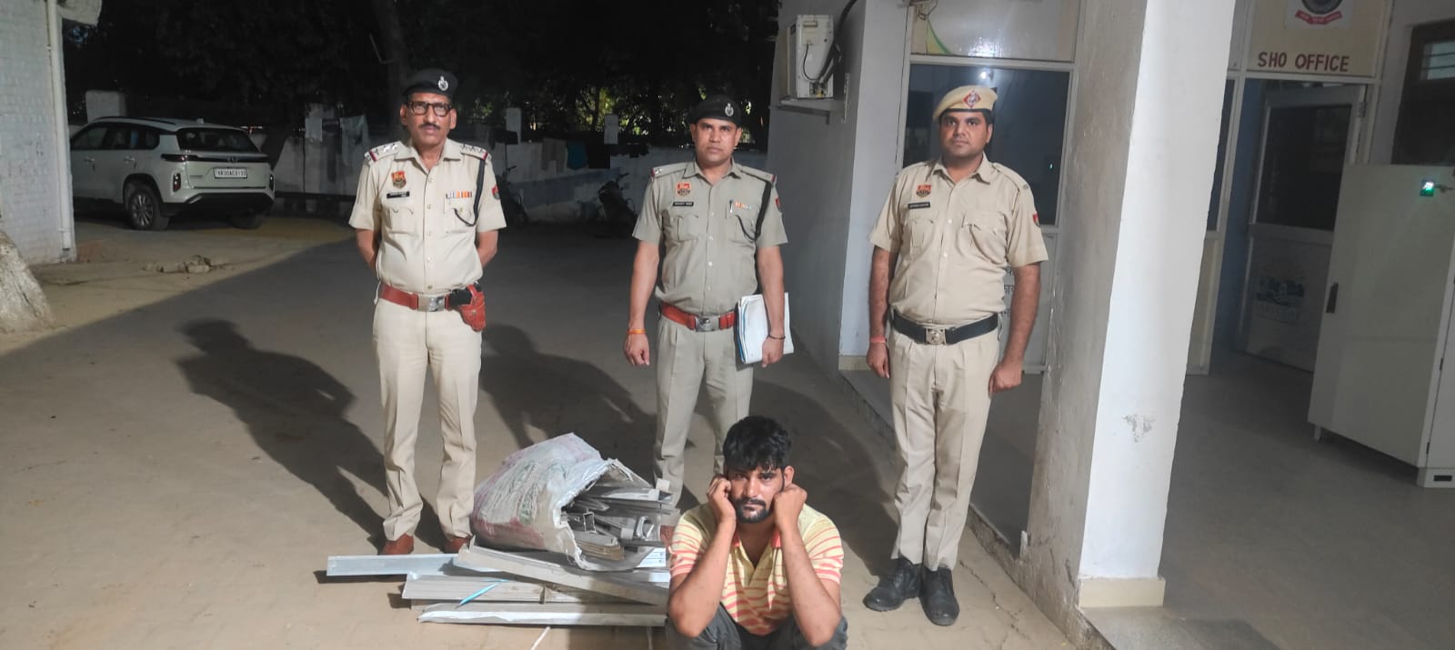 तावडू पुलिस की बड़ी कार्रवाई: चौकीदार ही निकला चोरी का आरोपी, पूरा माल बरामद