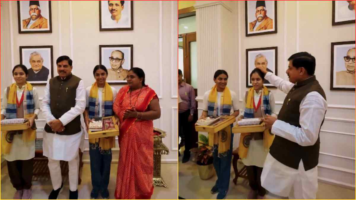 12वीं बोर्ड टॉपर्स से मिले CM डॉ. मोहन, भोपाल की होनहार बेटियों को दी बधाई, 1 लाख की प्रोत्साहन राशि की भेंट