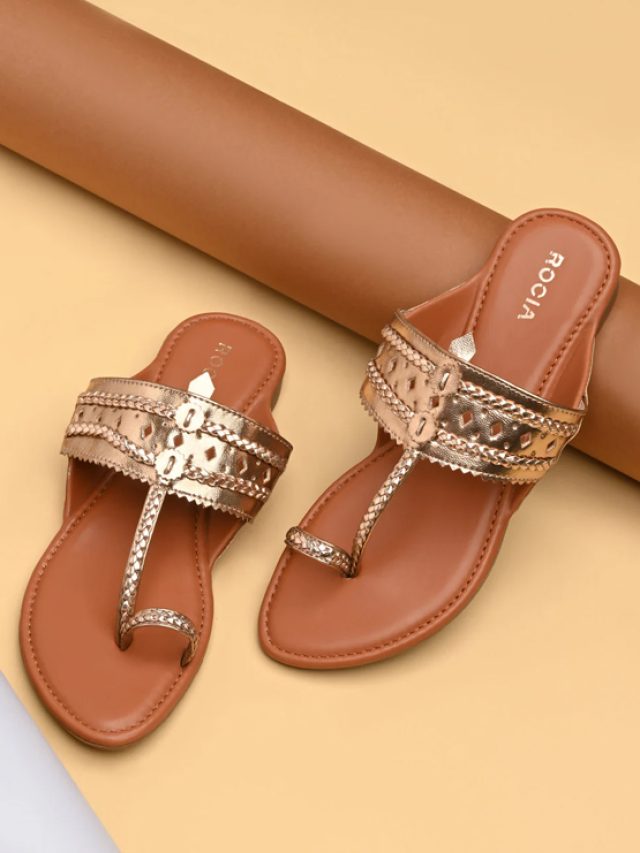 तीज त्योहार पर पहनने के लिए यहां देखें लेटेस्ट कोल्हापुरी फुटवियर के डिजाइंस